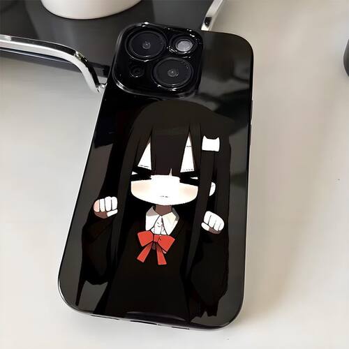 卡通黑适用苹果15手机壳iPhone16promax古早14/13可爱12/11/78P