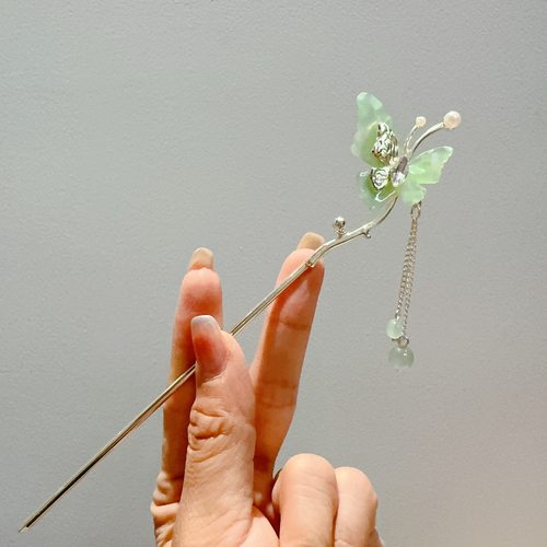 新中式发饰超仙古风蝴蝶流苏发簪发钗高级感步摇簪子旗袍汉服头饰