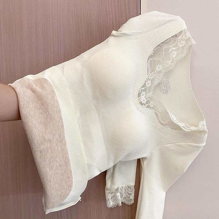 羊绒蚕丝保暖显瘦打底衫