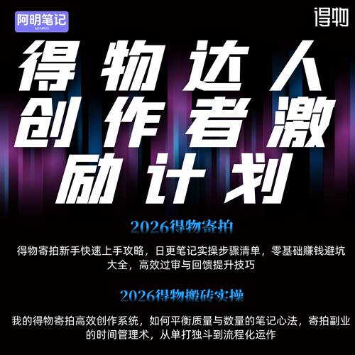 得物寄拍新手快速上手攻略 搬砖实操步骤清单 零基础赚钱 大全