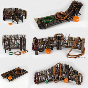 柜台展示道具竹制篱笆竹丝竹筏竹排编竹摆件装饰创意装饰拍摄背景