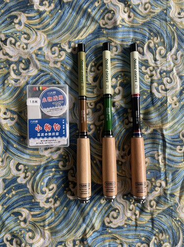 言诺小蛙竿套装小物钓竿鹅卵石马口白条便携露营迷你短节溪流手竿