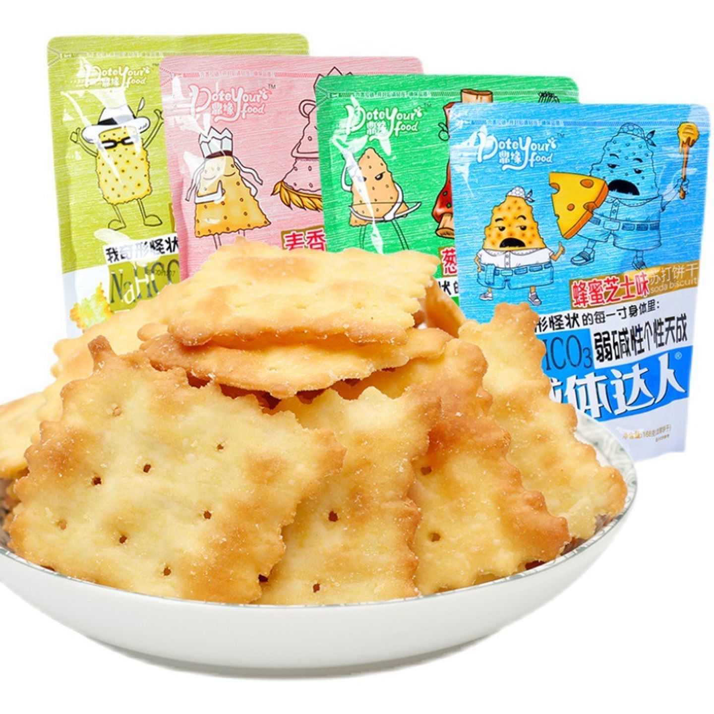 碱体达人苏打饼干超火的网红零食