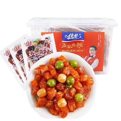 佳龙五谷杂粮辣条小零食小吃网红
