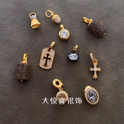 个性纯银时尚复古vintage吊坠