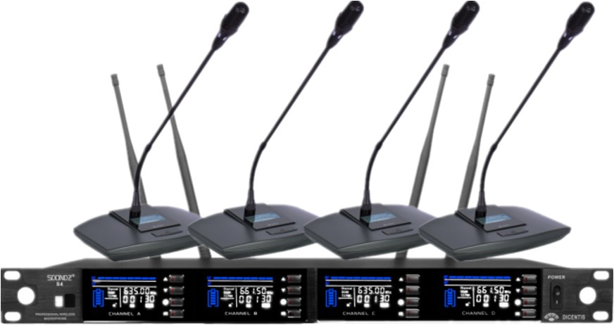 带锂电无线一拖二会议麦克风