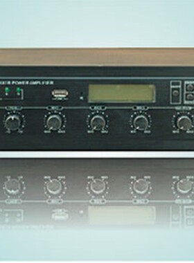 H-660PM  660瓦  2U面板家用餐厅商用MP3/收音/消防分区一体功放