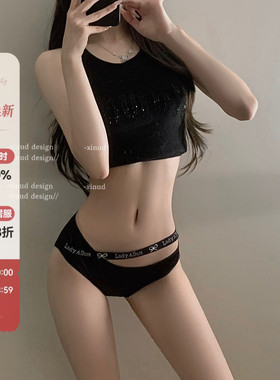 「LA」Sable·蜜心闪钻｜滑控系列*性感纯欲镂空烫钻舒适女士内裤