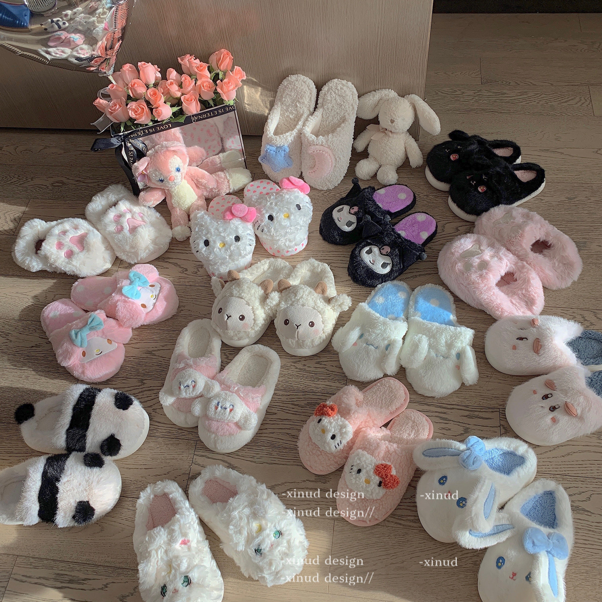 「LA」女孩子的心头肉！冬天甜美可爱保暖棉拖鞋全半包情侣室内拖,女鞋,其他拖鞋,淘宝优惠券,粉丝福利购,淘宝优惠卷