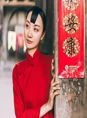 九儿演出服装女红高粱舞蹈