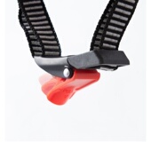 电动摩托车塑料头盔卡扣下巴带子锁扣电瓶车头盔金属搭扣通用配件