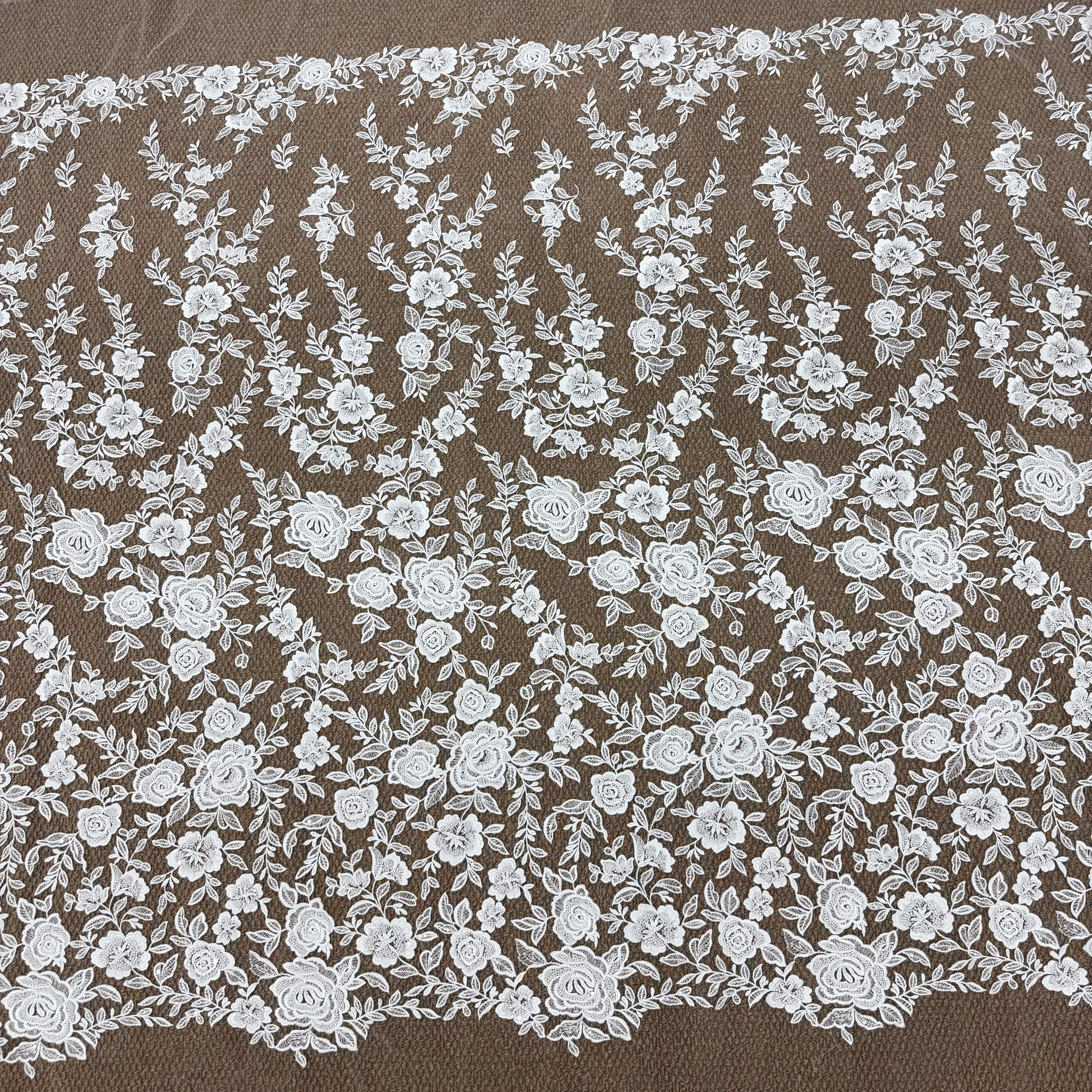 婚纱礼服头纱蕾丝面料diy清仓