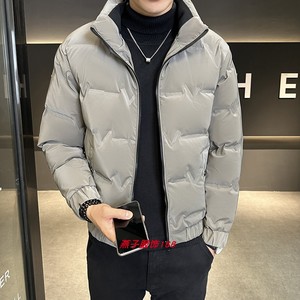 中青年冬季羽绒服男立领轻薄保暖白鸭绒外套短款大码966P85，男装羽绒服，星座1411A
