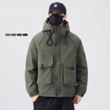 【50绒有报告】户外工装连帽工装男士羽绒服1078-1P170，男装羽绒服，星座1411A
