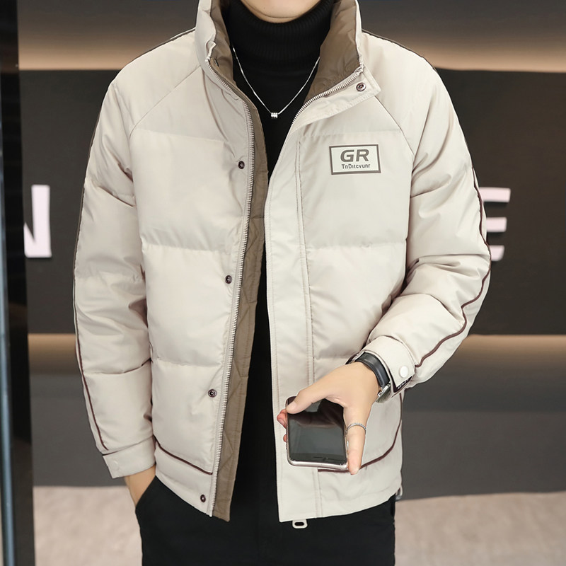 【50绒有报告】羽绒服男潮牌拼接加厚保暖面包服1008-1 P130图片