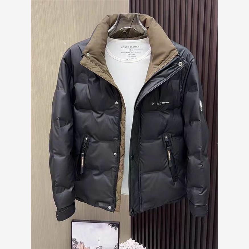 新款羽绒服男士冬季短款立领男装轻薄保暖158非标P100标P125，男装羽绒服，星座1411A