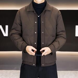 【新标50绒可】户外翻领男士羽绒服男1072-1 P140图片