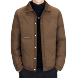 【50绒有报告】户外翻领羽绒服男1069-1P140，男装羽绒服，星座1411A