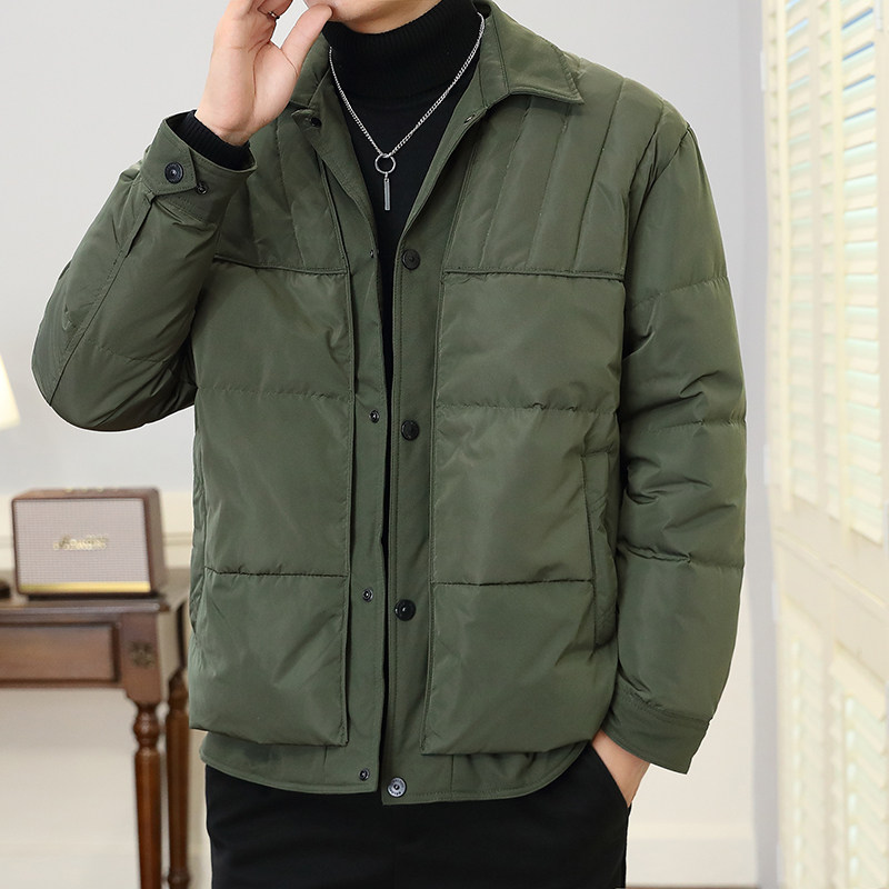 轻薄羽绒服男冬季新款轻熟风男装韩版高级感拼接假两件夹5995p130,男装羽绒服,星座1411A