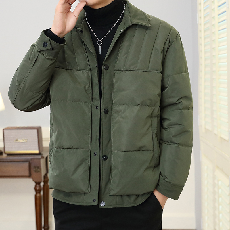 轻薄羽绒服男冬季新款轻熟风男装韩版高级感拼接假两件夹5995p130，男装羽绒服，星座1411A