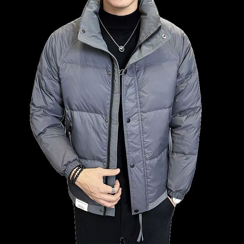 立领羽绒服男士冬季新款潮牌帅气休闲加厚白鸭绒外套男装976p120,男装羽绒服,星座1411A