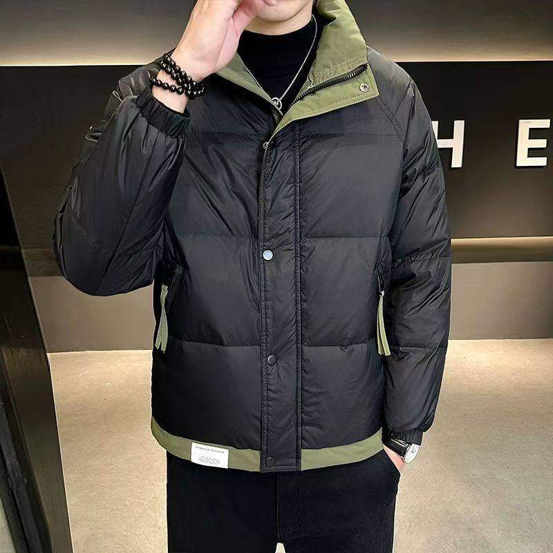 立领羽绒服男士冬季新款潮牌帅气休闲加厚白鸭绒外套男装976p120，男装羽绒服，星座1411A