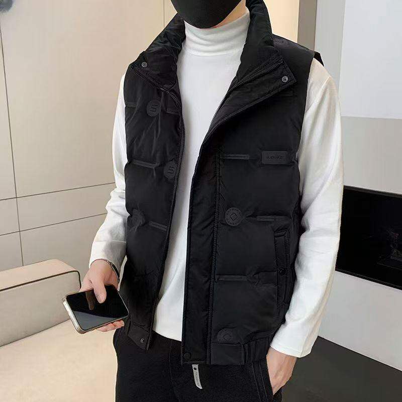 羽绒马甲男2026秋冬季新款休闲背心马夹无袖羽绒服保暖823P70,男装背心/马甲,星座1411A