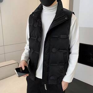 羽绒马甲男2026秋冬季新款休闲背心马夹无袖羽绒服保暖823P70图片