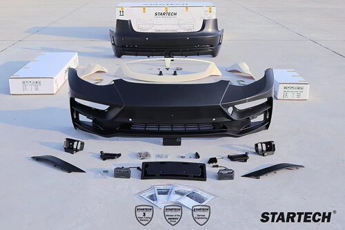 适用于特斯拉model3改装startech前杠包围 侧裙 后杠后唇尾翼外观