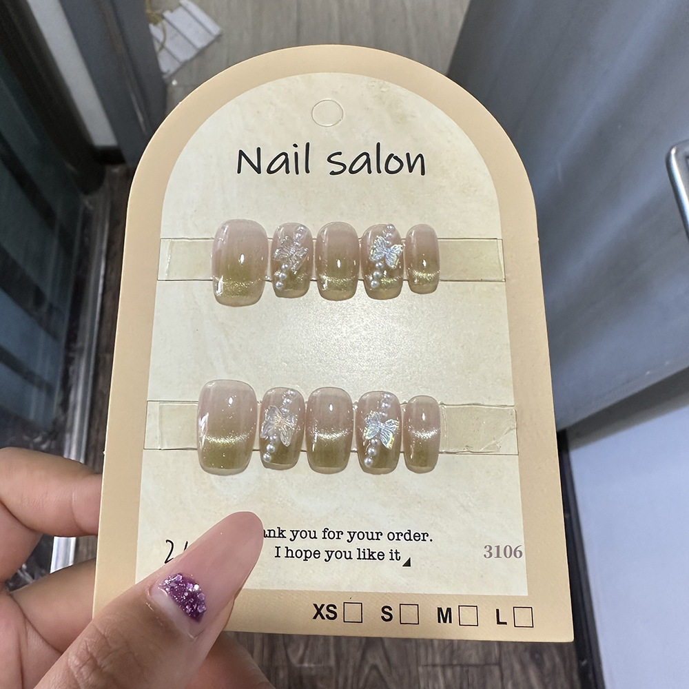 穿戴甲猫眼穿戴甲指甲贴片纯手工半手工美甲假指甲鎏金3106款式,彩妆/香水/美妆工具,穿戴甲/甲片,淘宝优惠券,粉丝福利购,淘宝优惠卷