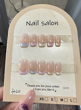 穿戴甲猫眼穿戴甲指甲贴片纯手工半手工美甲假指甲3020