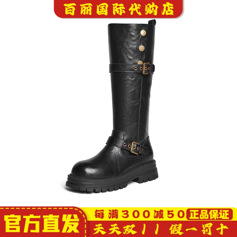 百思图冬季新商场同款女鞋时髦