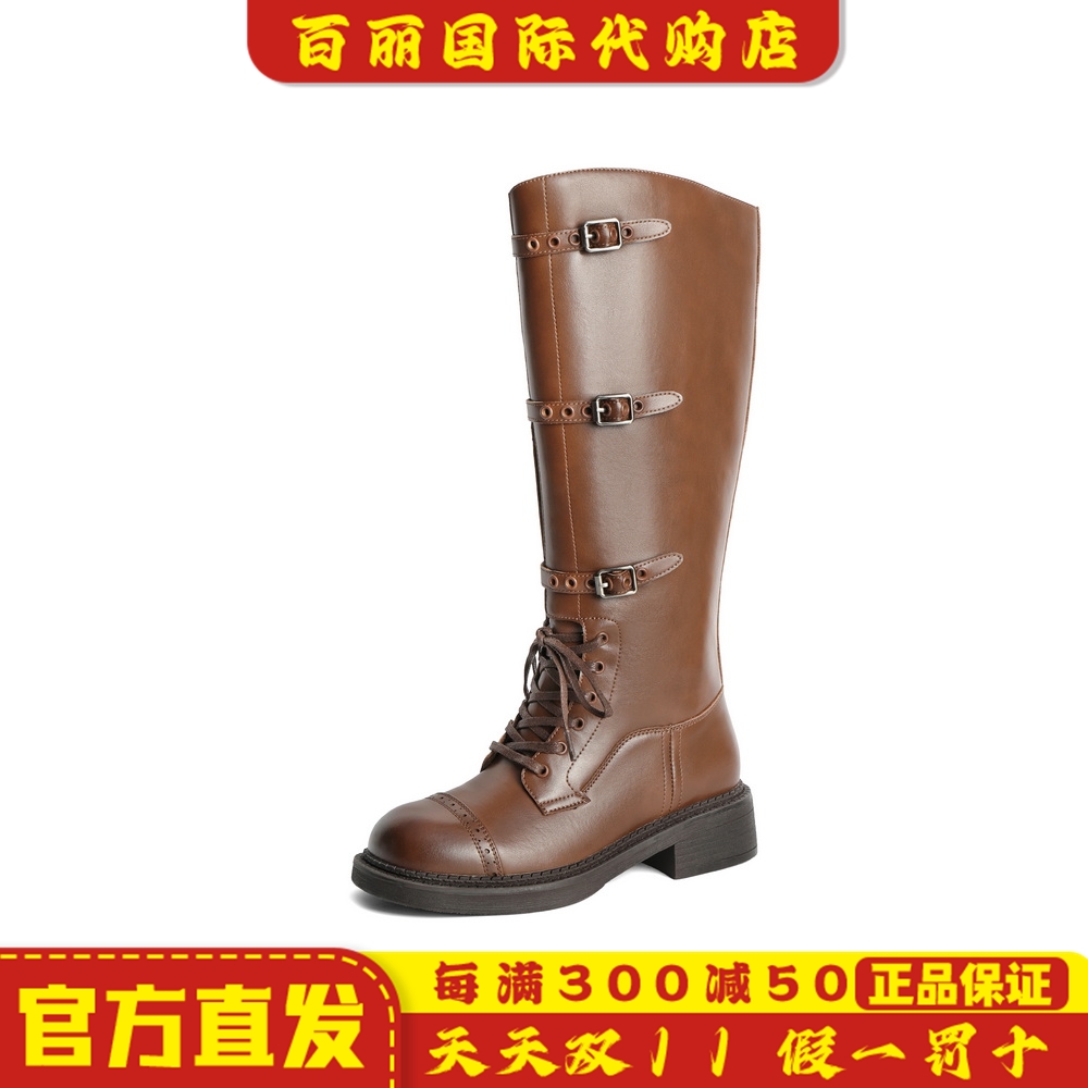 百丽/Belle长靴女靴西部靴机车靴