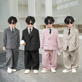 儿童帅气主持服装 春秋季 男孩休闲西服花童演出服 套装 男童礼服西装