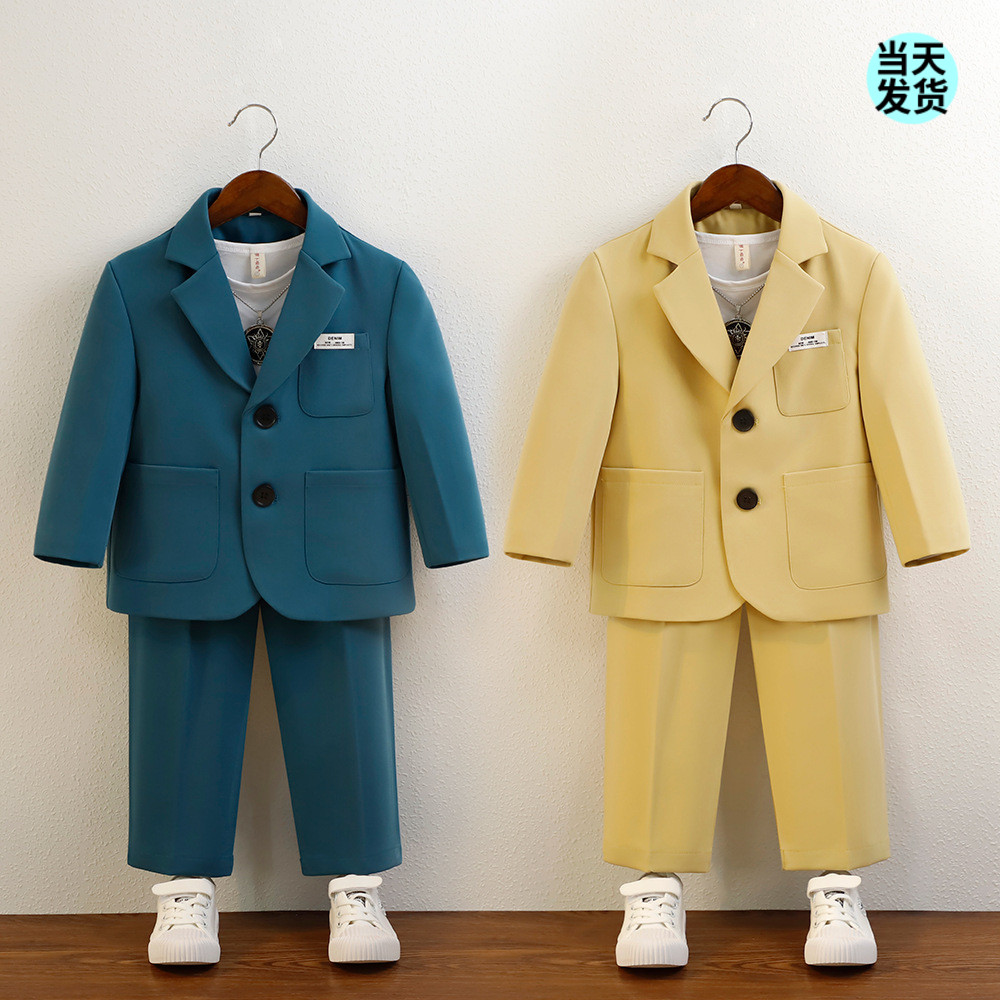 男童西服周岁主持演出礼服休闲春