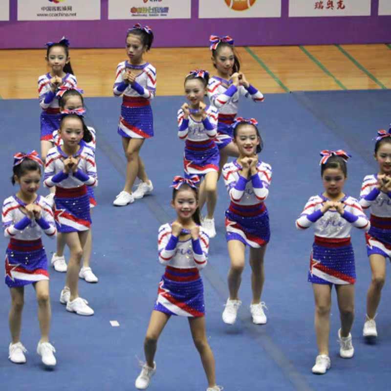 儿童啦啦操演出服装小学生运动会广播操竞技健美操比赛拉拉队表演