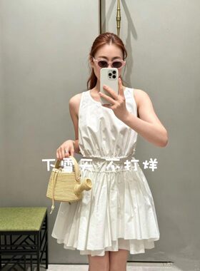 老萝家！鼎级！女士26ss 棉质百褶无袖连衣裙