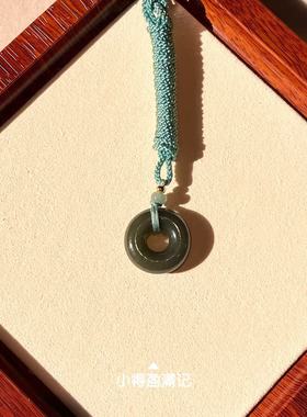 澜山疗愈项链和田玉平安扣五行