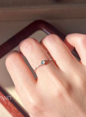 澜山疗愈翡翠色中式浪漫戒指