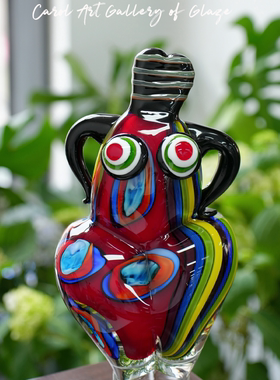 卡罗尔胖美人穆拉诺琉璃摆件