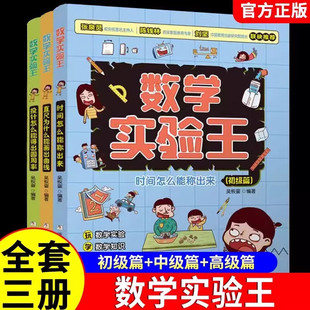 数学实验王全套3册吴恢銮编著 一二年级初级篇三四中级篇五六年级高级篇 适合小学生寒假书目课外阅读书籍  浙江少年儿童出版社