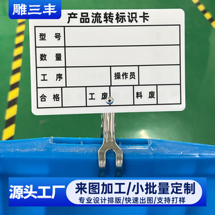 工厂车间物料状态标识牌夹子产品流转卡物料卡物料状态卡物料卡