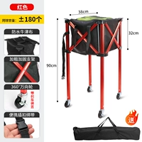 С тормозными колесами + сумка (красная модель)-может держать 180 шаров