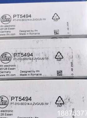 德国IFM易福门PT5494传感器，全新原装正品，型号PT-议价