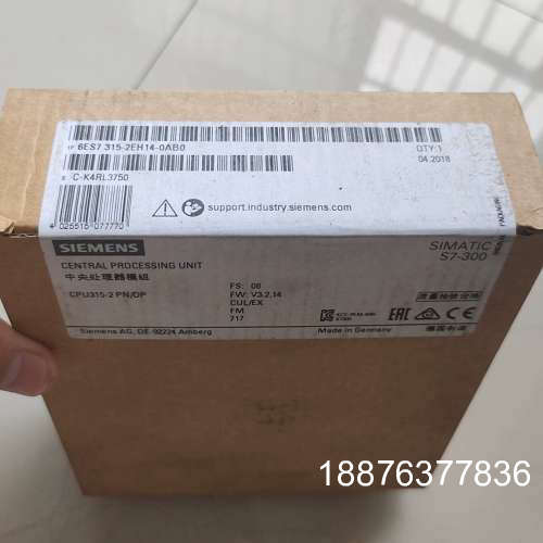 6ES7315-2EH14-0AB0  1台原装2018年未