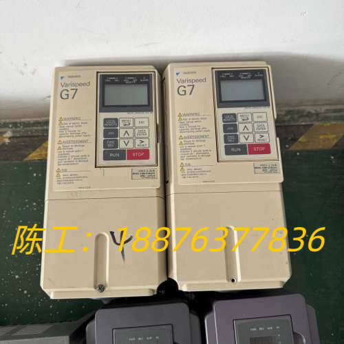 安川G7变频器2.2KW，型号CIMR-G7B42P2，38议价