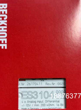 倍福模块 ES3104 原装正品 包装齐全 链接实物拍摄 德议价