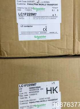 全新原装 进口接触器 LC1F225M7 2012年产议价