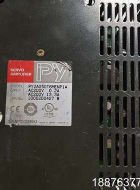 日本原装拆机件伺服驱动器PY2A050T6MENP1A包议价