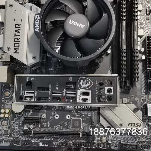微星B450M迫击炮加R5 3400G盒装，海盗船D4 30